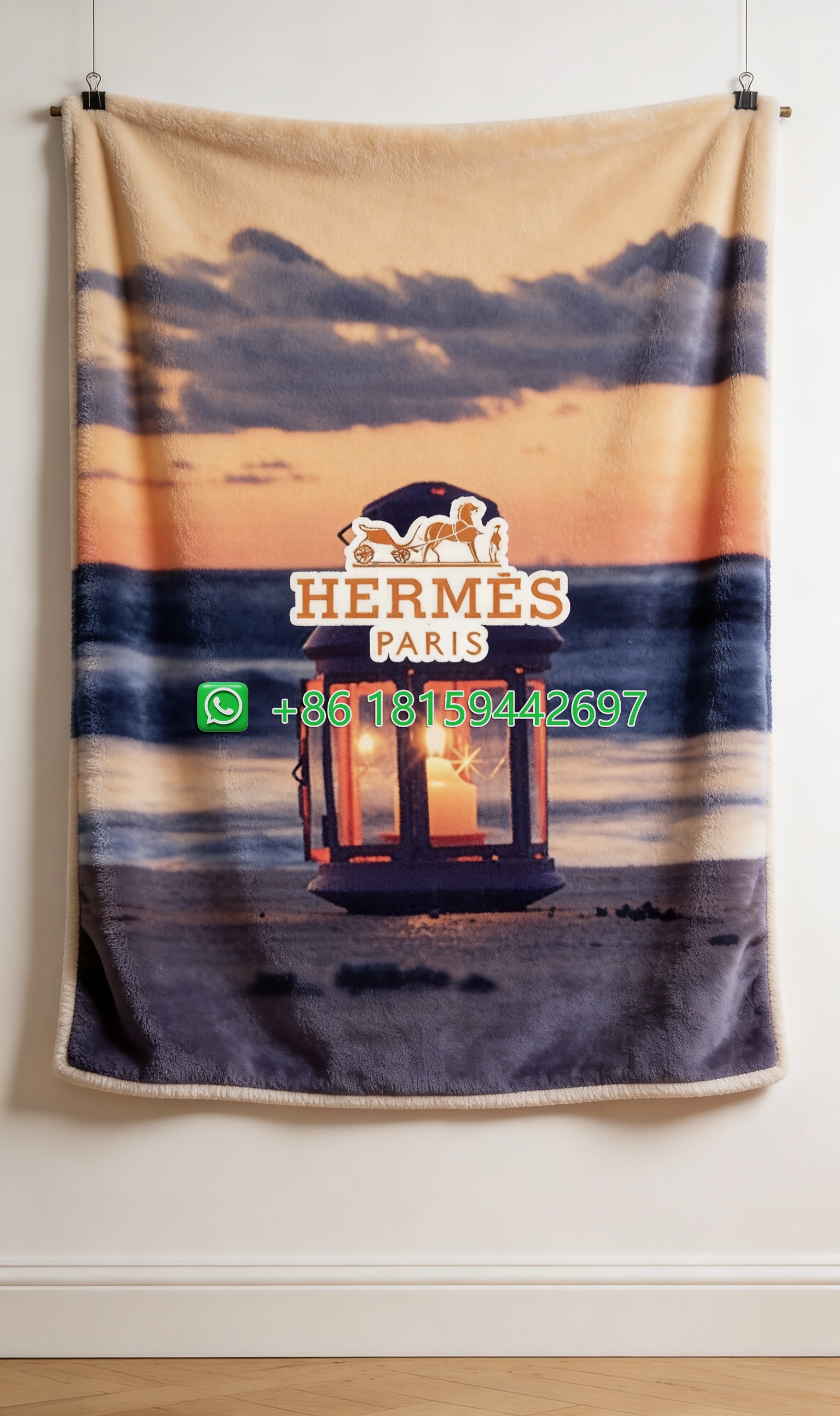 Hermes Throw Blankets